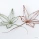 Wire leaves - coloured copper wire and stainless steel/wool thread
